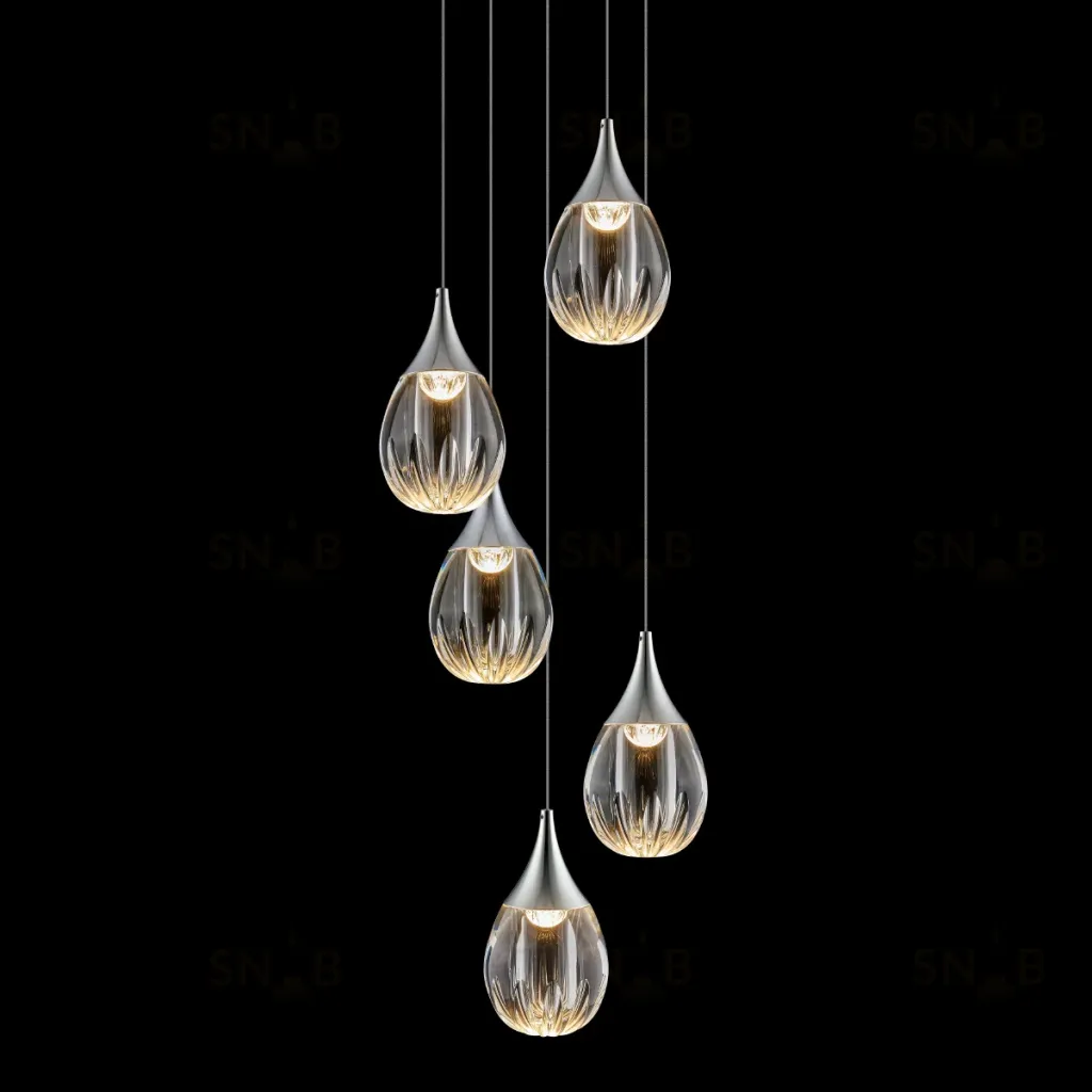 Каскадная люстра Delight Collection Stilla MD24001004-5A chrome/clear MD24001004-5A chrome/clear