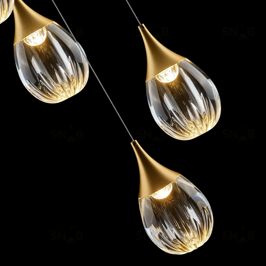 Каскадная люстра Delight Collection Stilla MD24001004-5A gold/clear MD24001004-5A gold/clear
