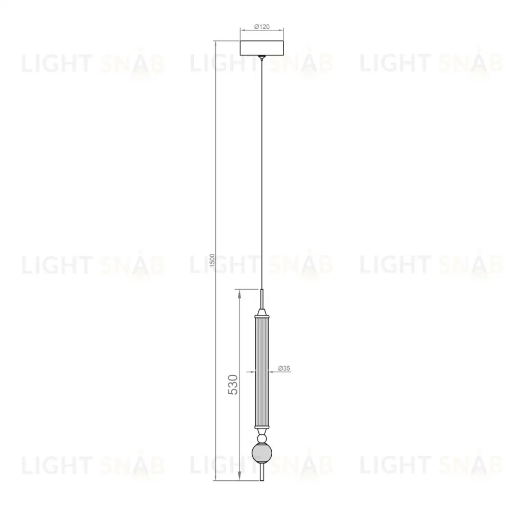 Подвесной светильник Delight Collection OD2503-1 gold OD2503-1 gold