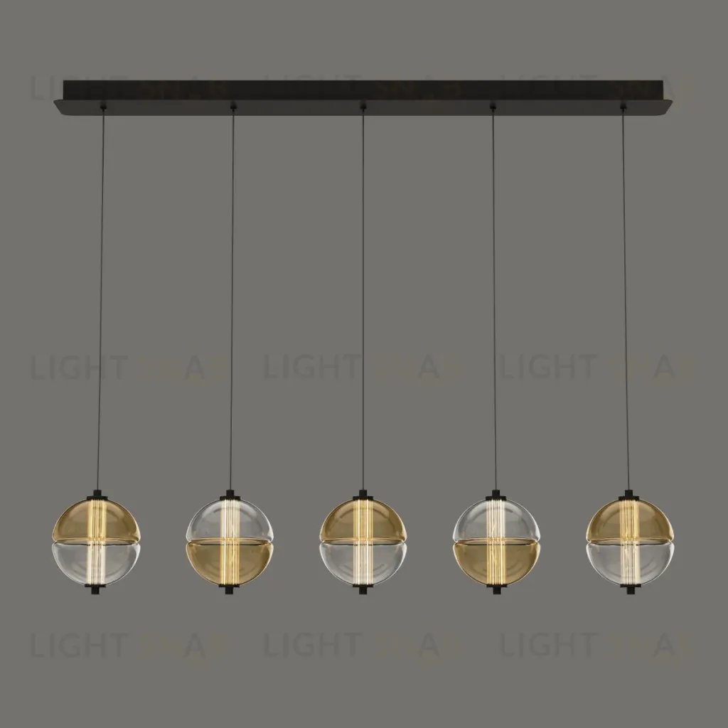Подвесной светильник Delight Collection MD24022079-5B black/amber MD24022079-5B black/amber