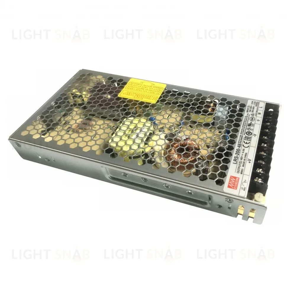 Блок питания выносной iLedex Vision 200Вт DC48В 4.4A IP20 POWER MW 4822-027-200W POWER MW 4822-027-200W