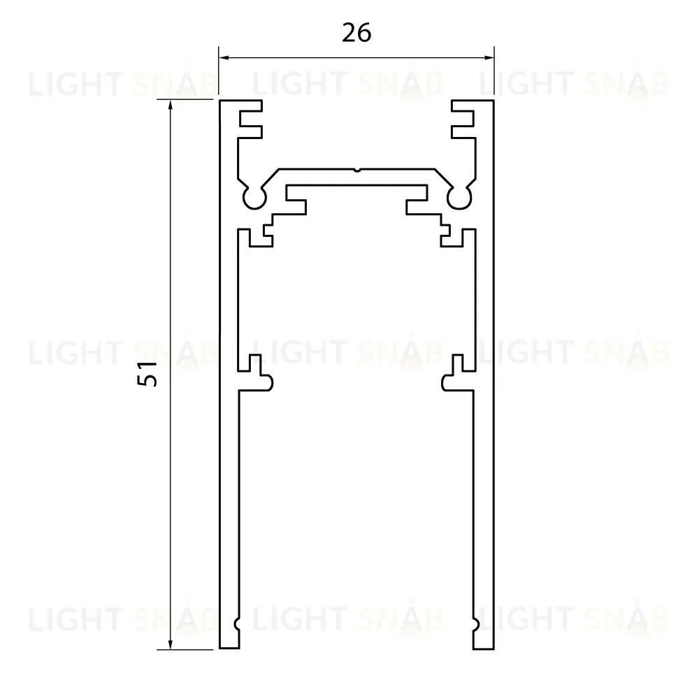 Шинопровод магнитный накладной ST Luce Skyline 48 ST1003.439.00 ST1003.439.00