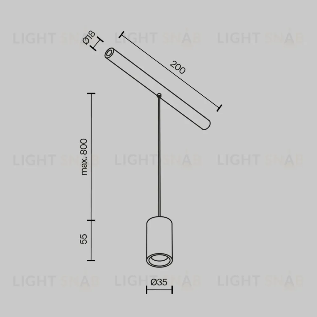 Трековый светильник Maytoni Focus LED C105PL-3W3-6K-B C105PL-3W3-6K-B
