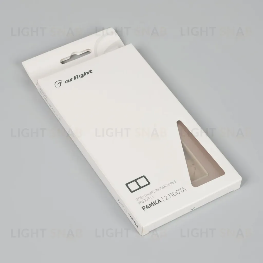 Рамка на 2 поста алюминиевая Arlight FRM-AKIRY-AL-2-GD 049726 049726