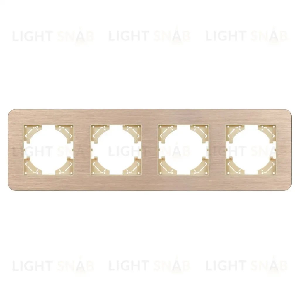 Рамка на 4 поста алюминиевая Arlight FRM-AKIRY-AL-4-GD 049733 049733