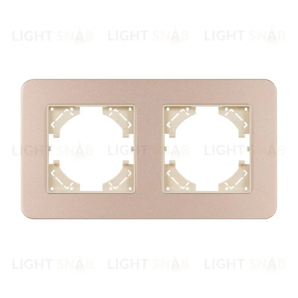 Рамка на 2 поста алюминиевая Arlight FRM-AKIRY-SFAL-2-GD 049739 049739