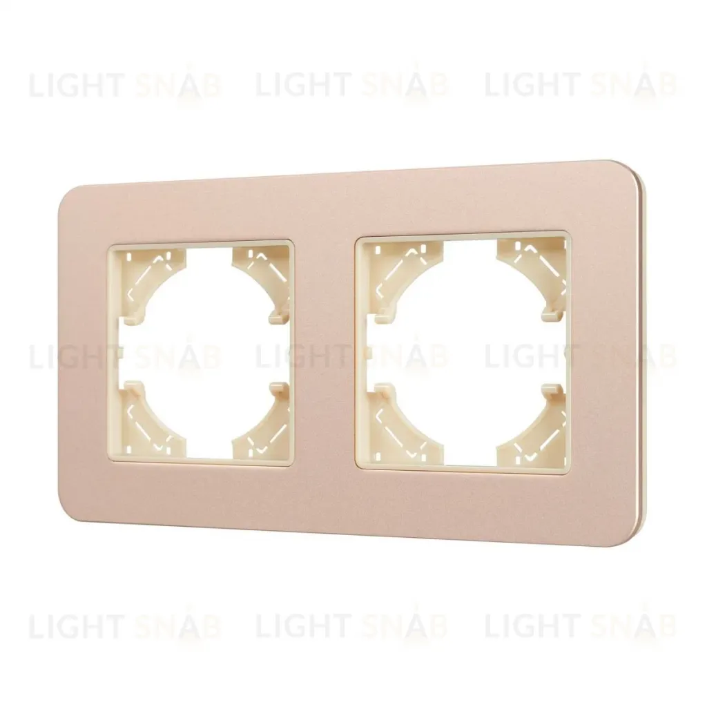 Рамка на 2 поста алюминиевая Arlight FRM-AKIRY-SFAL-2-GD 049739 049739