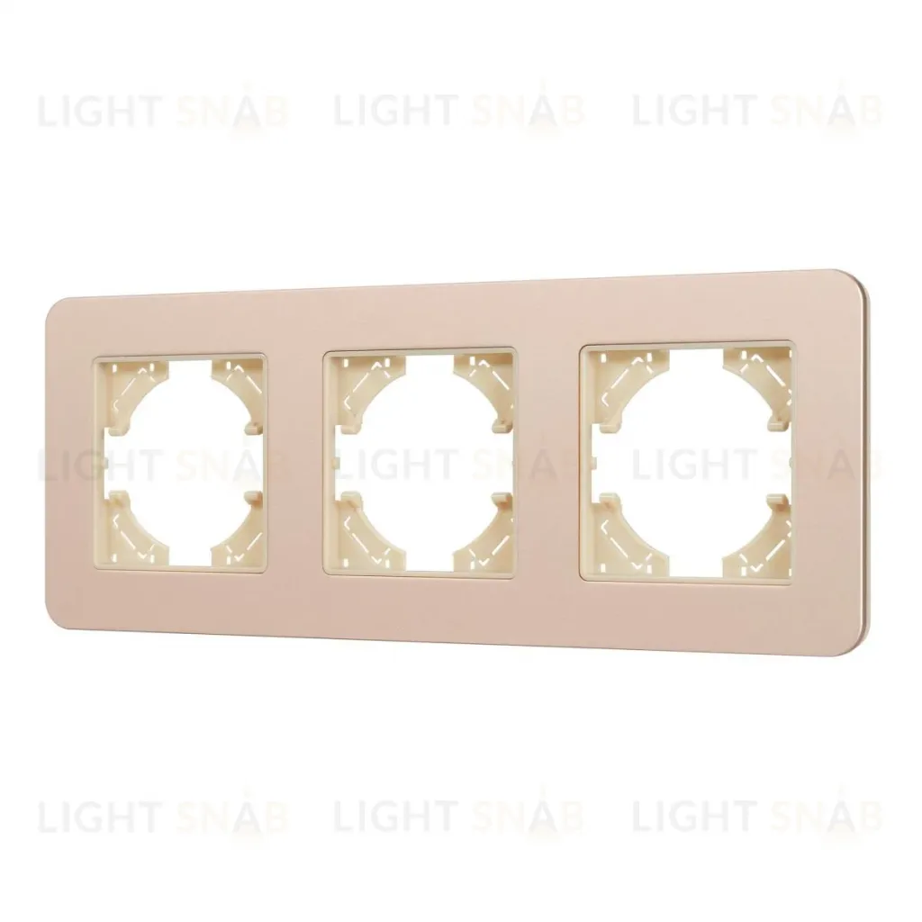 Рамка на 3 поста алюминиевая Arlight FRM-AKIRY-SFAL-3-GD 049742 049742