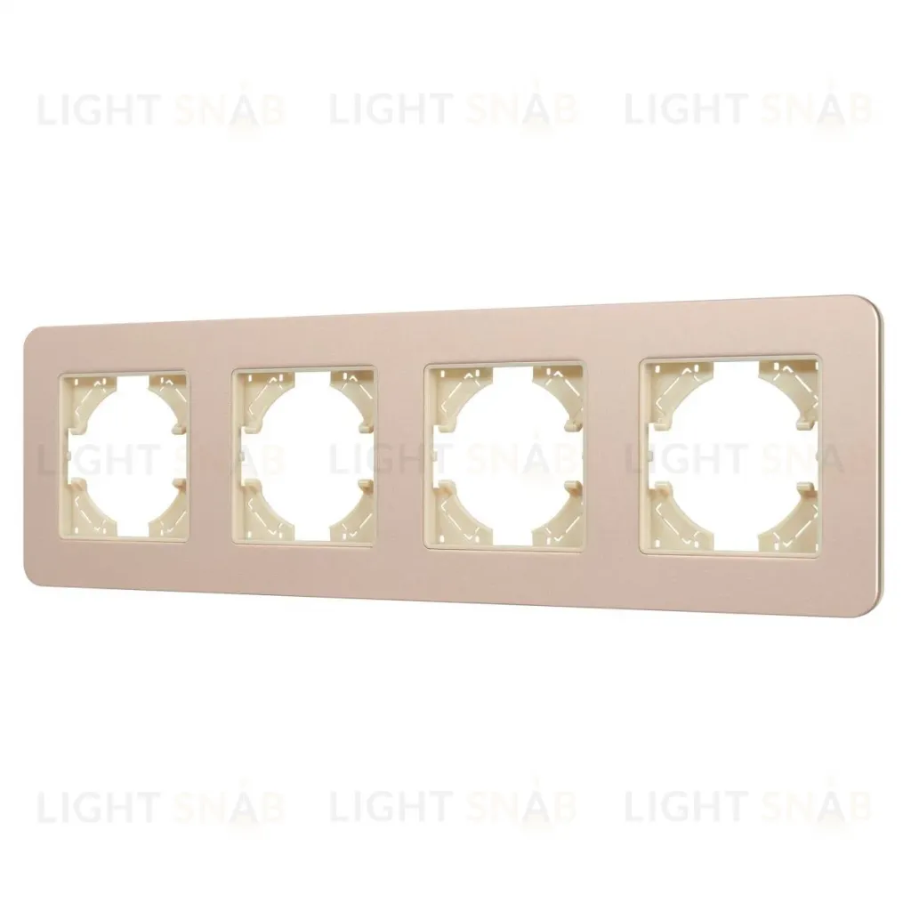 Рамка на 4 поста алюминиевая Arlight FRM-AKIRY-SFAL-4-GD 049745 049745