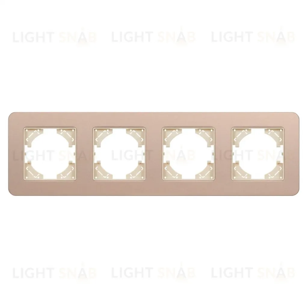 Рамка на 4 поста алюминиевая Arlight FRM-AKIRY-SFAL-4-GD 049745 049745