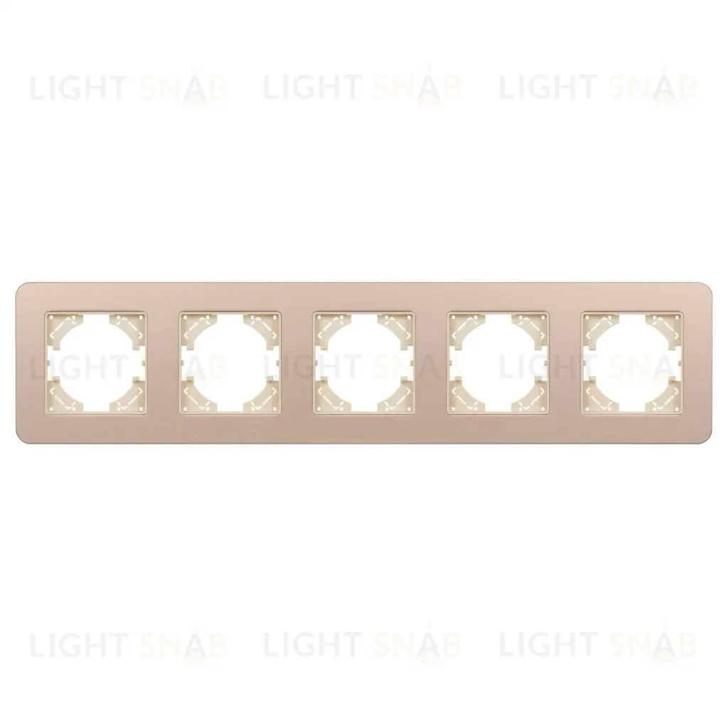 Рамка на 5 постов алюминиевая Arlight FRM-AKIRY-SFAL-5-GD 049748 049748