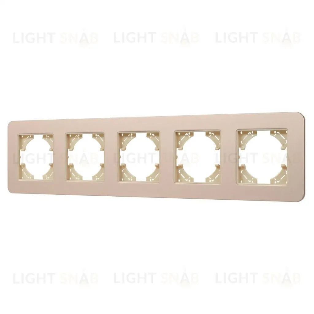 Рамка на 5 постов алюминиевая Arlight FRM-AKIRY-SFAL-5-GD 049748 049748