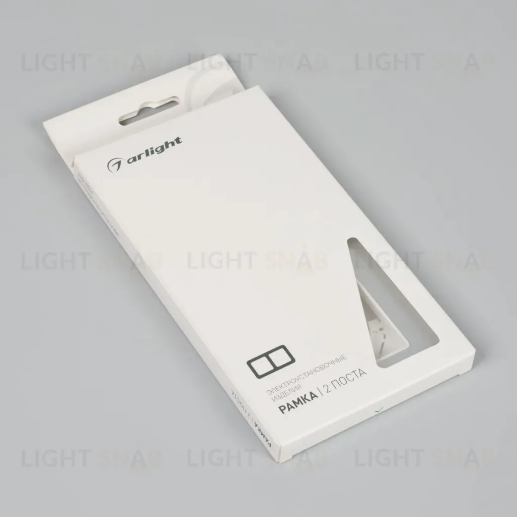 Рамка на 2 поста алюминиевая Arlight FRM-AKIRY-AL-2-SR 049724 049724