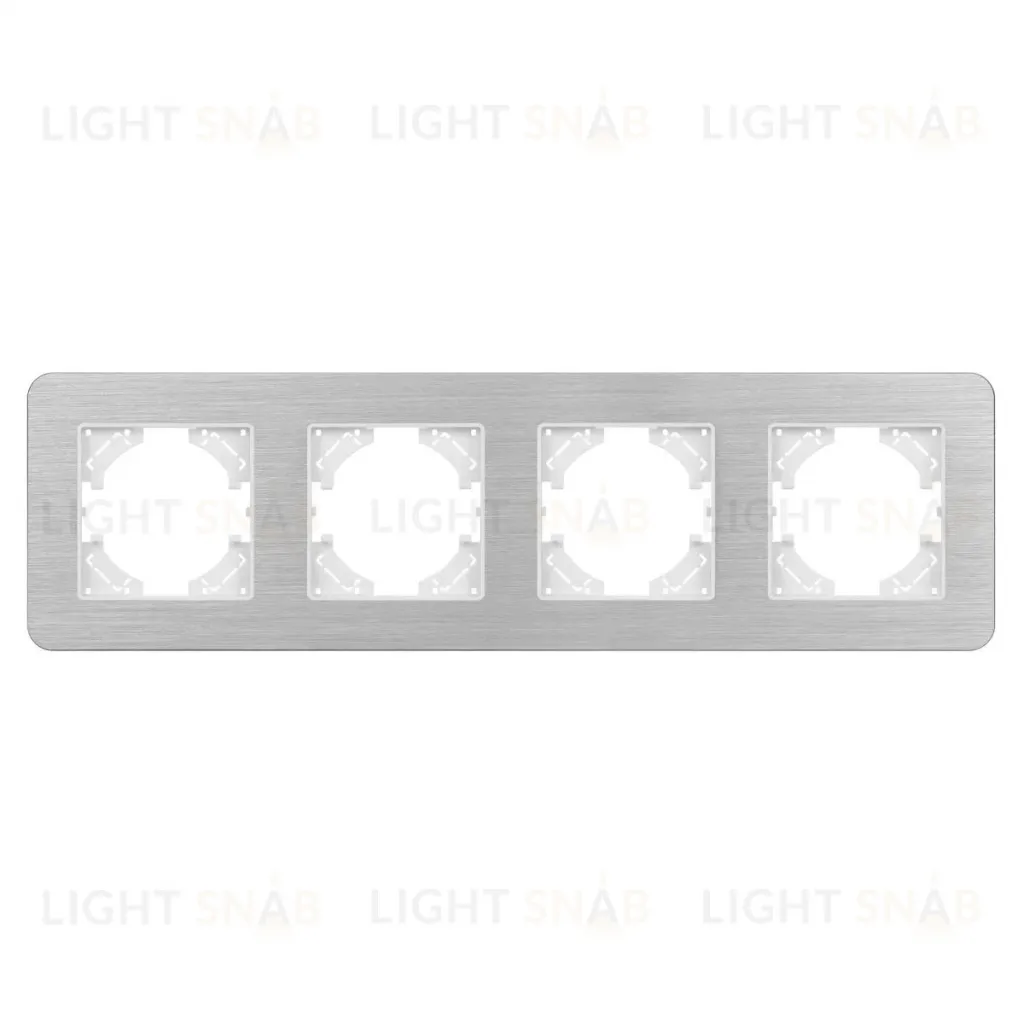 Рамка на 4 поста алюминиевая Arlight FRM-AKIRY-AL-4-SR 049731 049731