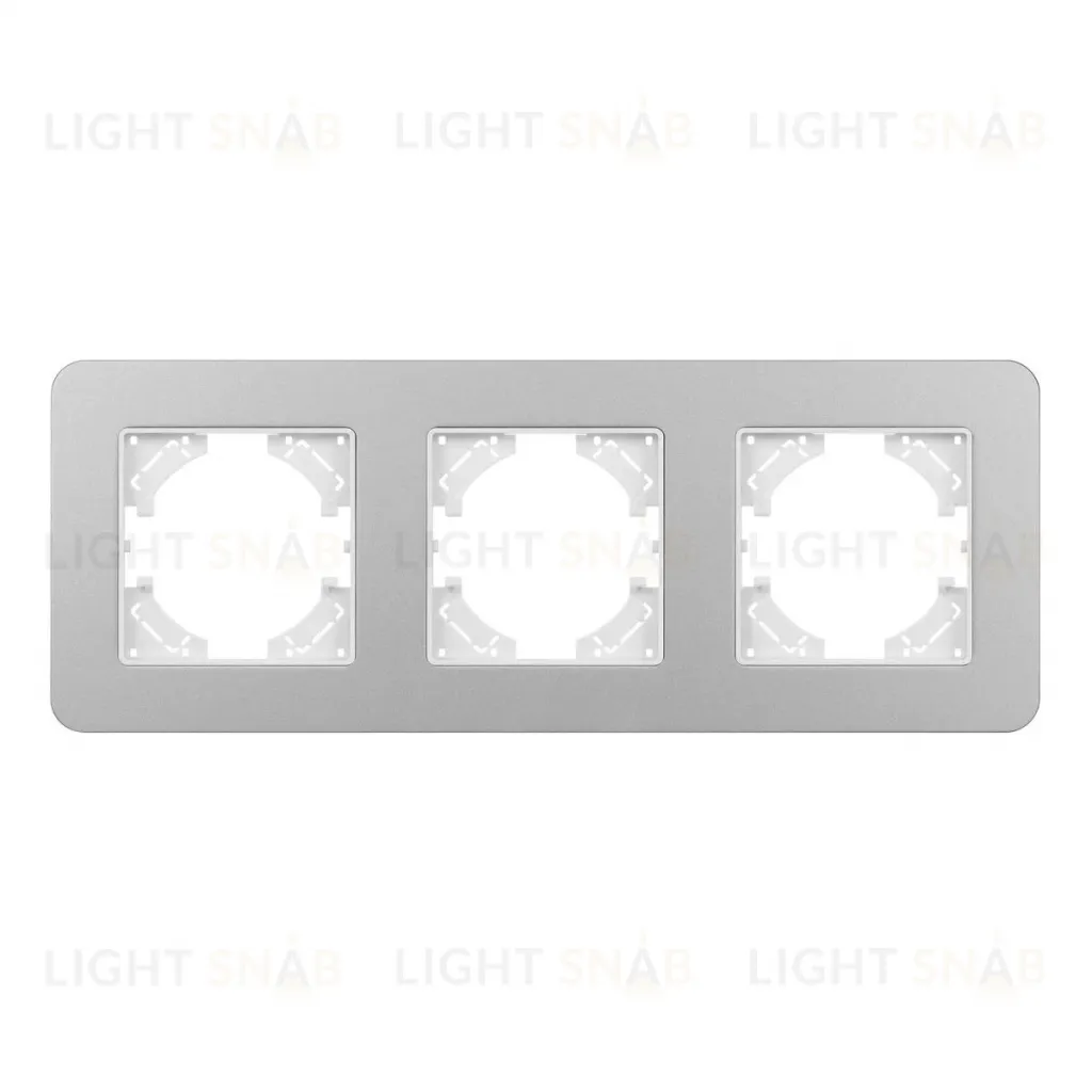 Рамка на 3 поста алюминиевая Arlight FRM-AKIRY-SFAL-3-SR 049740 049740
