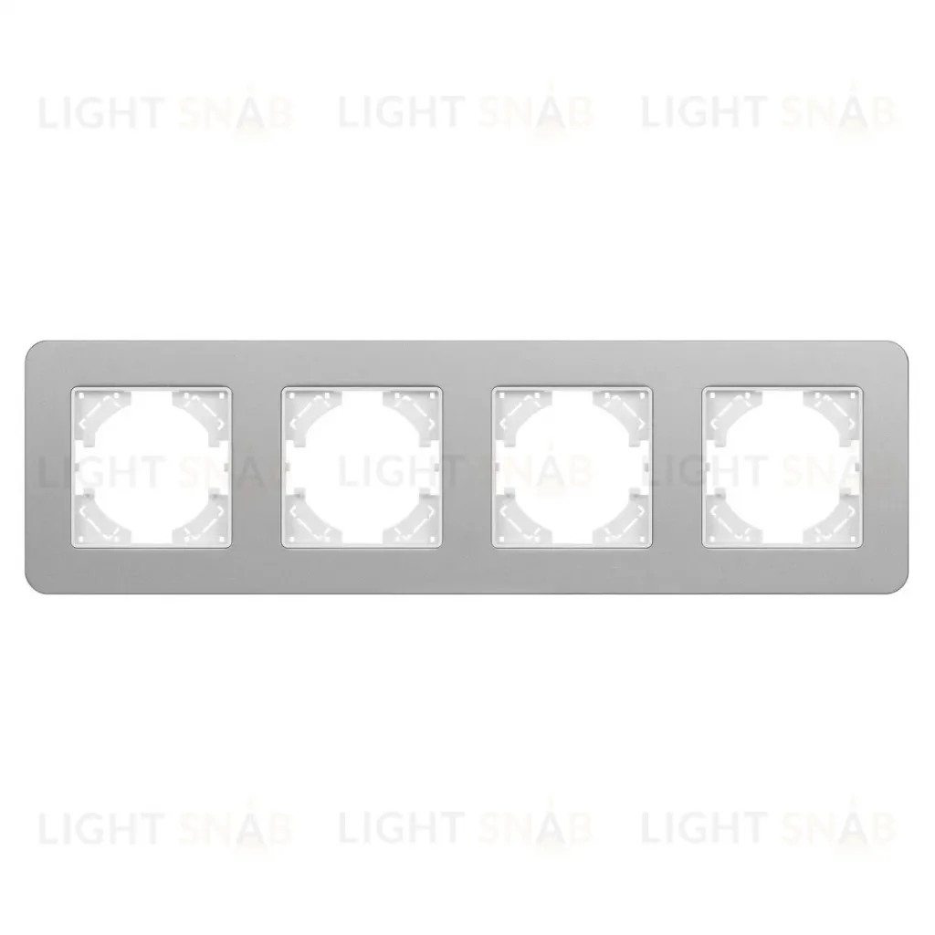 Рамка на 4 поста алюминиевая Arlight FRM-AKIRY-SFAL-4-SR 049743 049743