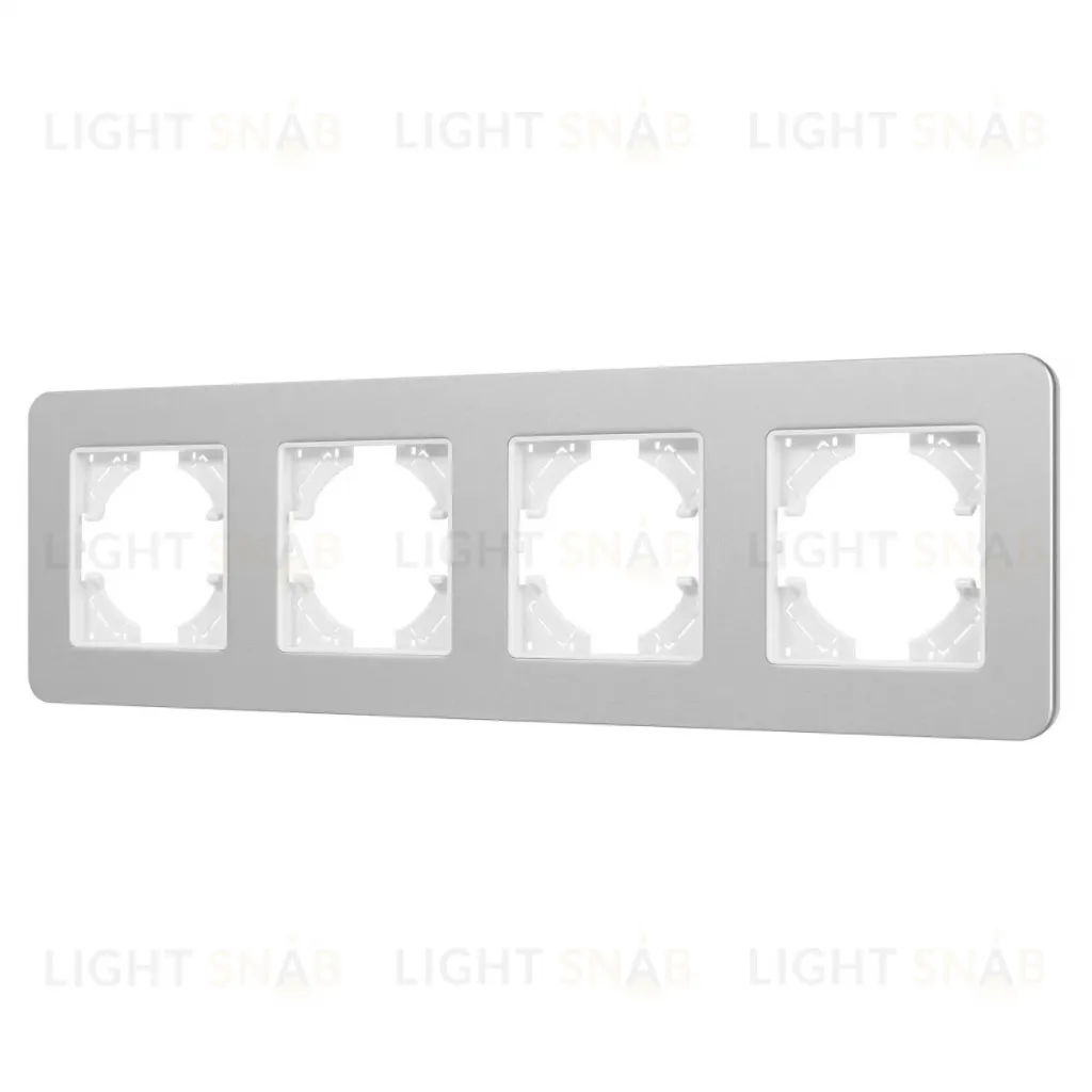 Рамка на 4 поста алюминиевая Arlight FRM-AKIRY-SFAL-4-SR 049743 049743