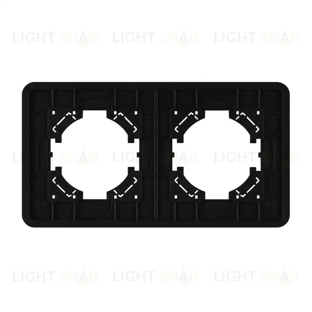 Рамка на 2 поста алюминиевая Arlight FRM-AKIRY-AL-2-BK 049725 049725