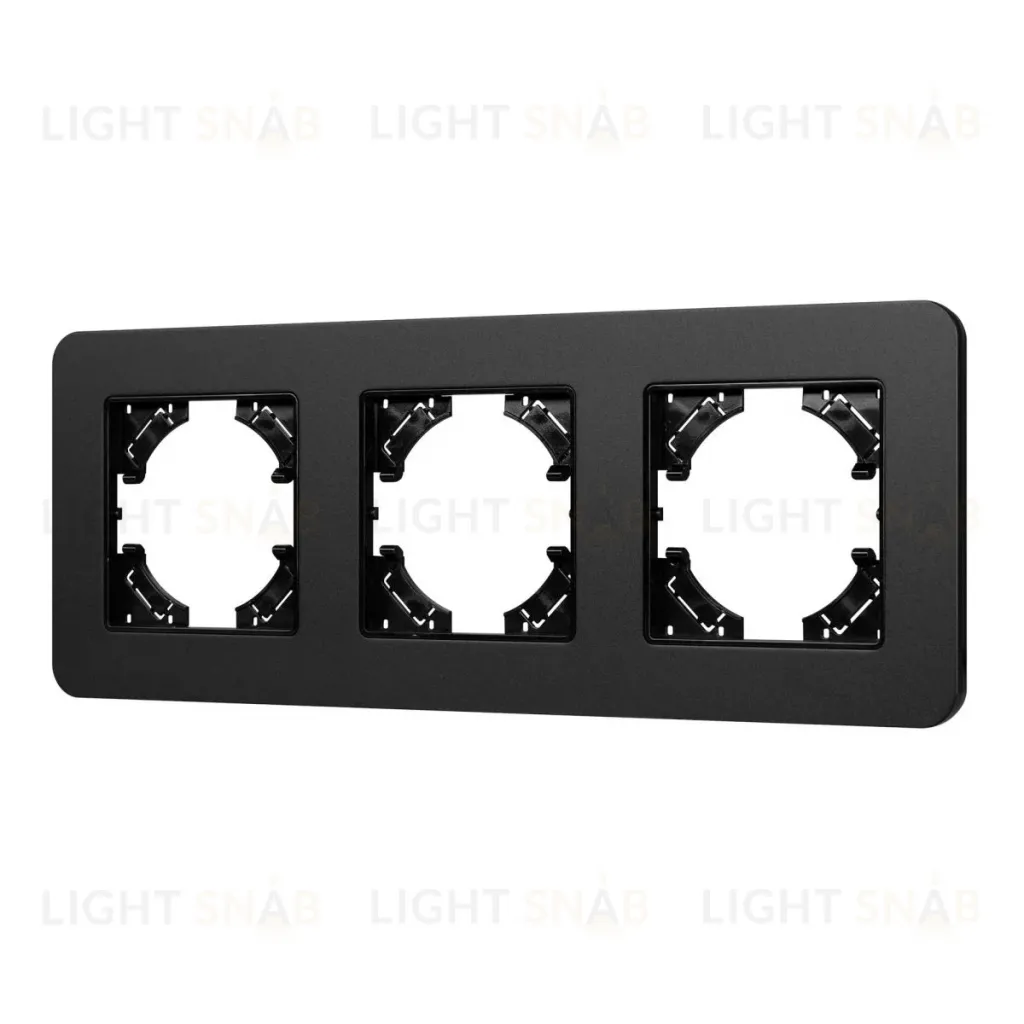 Рамка на 3 поста алюминиевая Arlight FRM-AKIRY-SFAL-3-BK 049741 049741