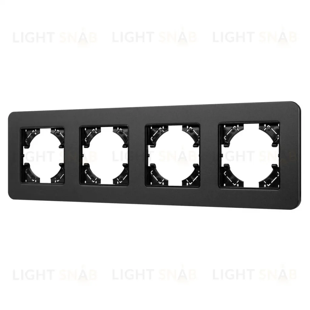 Рамка на 4 поста алюминиевая Arlight FRM-AKIRY-SFAL-4-BK 049744 049744