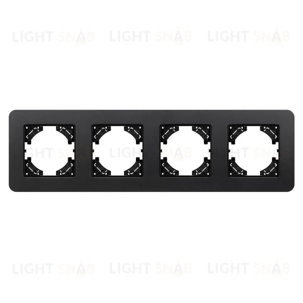 Рамка на 4 поста алюминиевая Arlight FRM-AKIRY-SFAL-4-BK 049744 049744