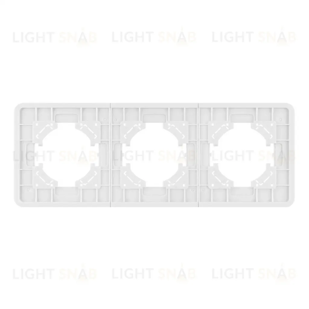 Рамка на 3 поста стеклянная Arlight FRM-OMALI-GS-3-WH 049696 049696