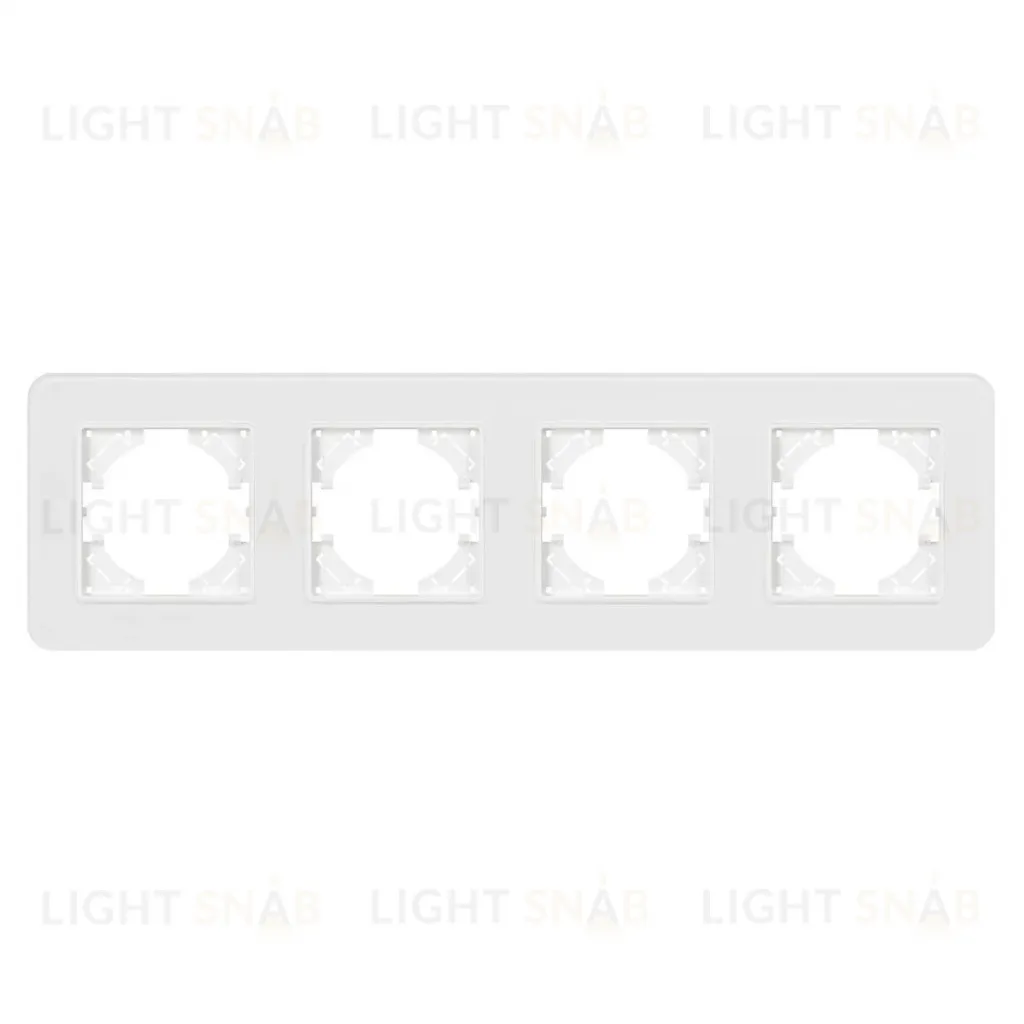 Рамка на 4 поста стеклянная Arlight FRM-OMALI-GS-4-WH 049700 049700