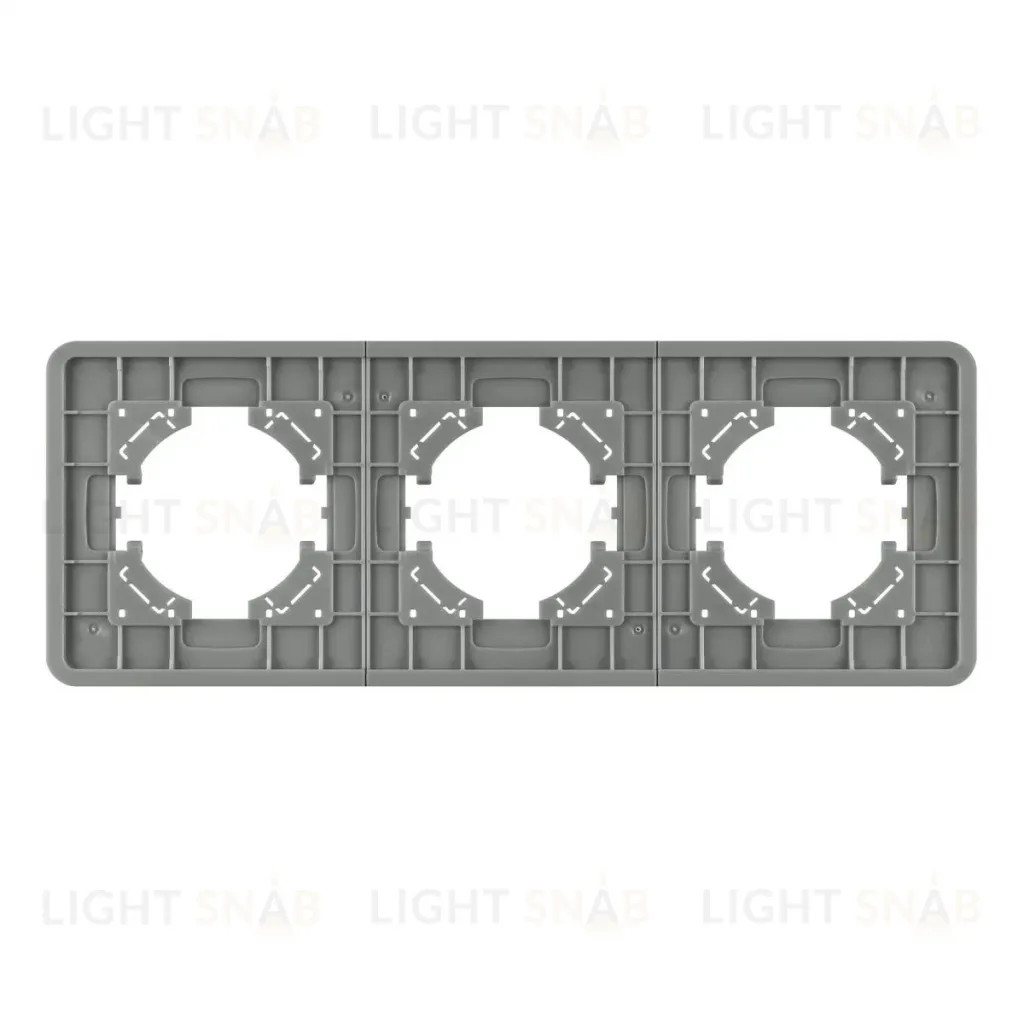 Рамка на 3 поста стеклянная Arlight FRM-OMALI-GS-3-GR 049698 049698