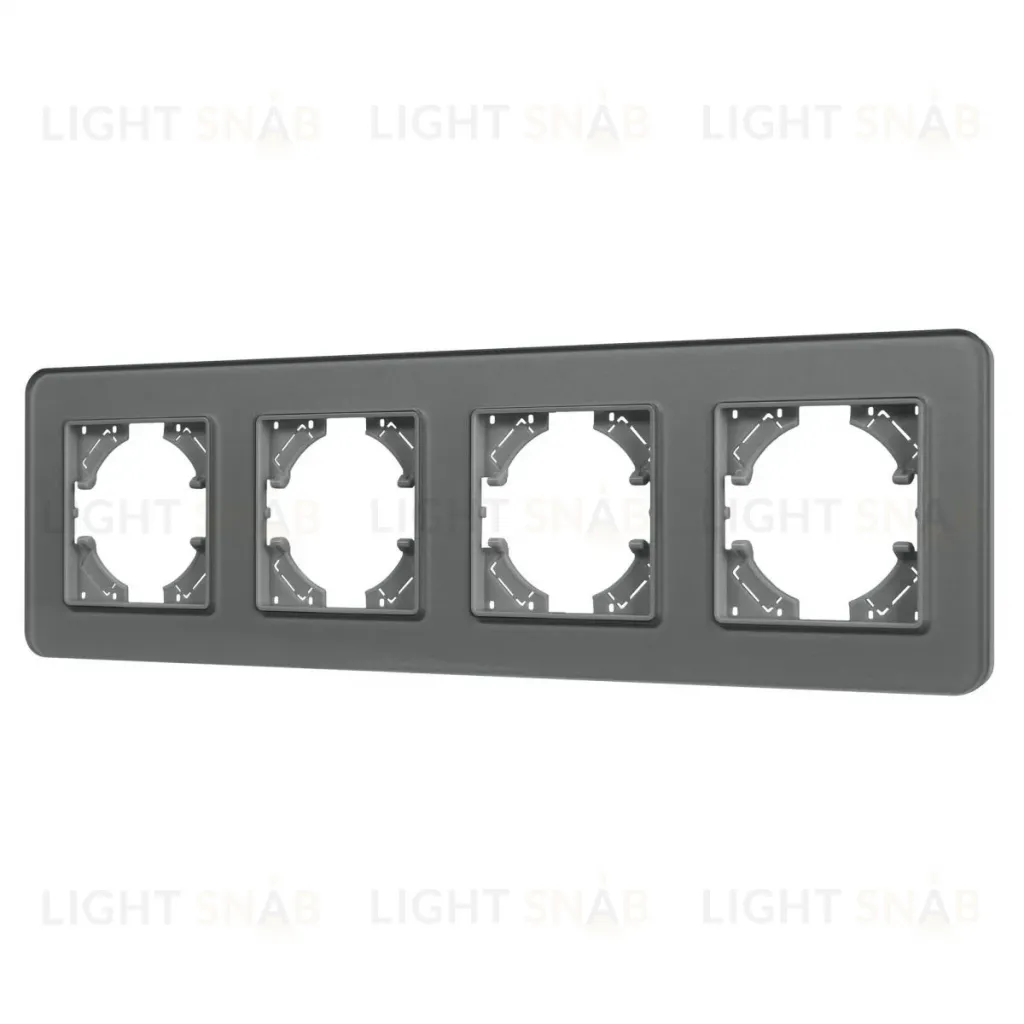 Рамка на 4 поста стеклянная Arlight FRM-OMALI-GS-4-GR 049702 049702