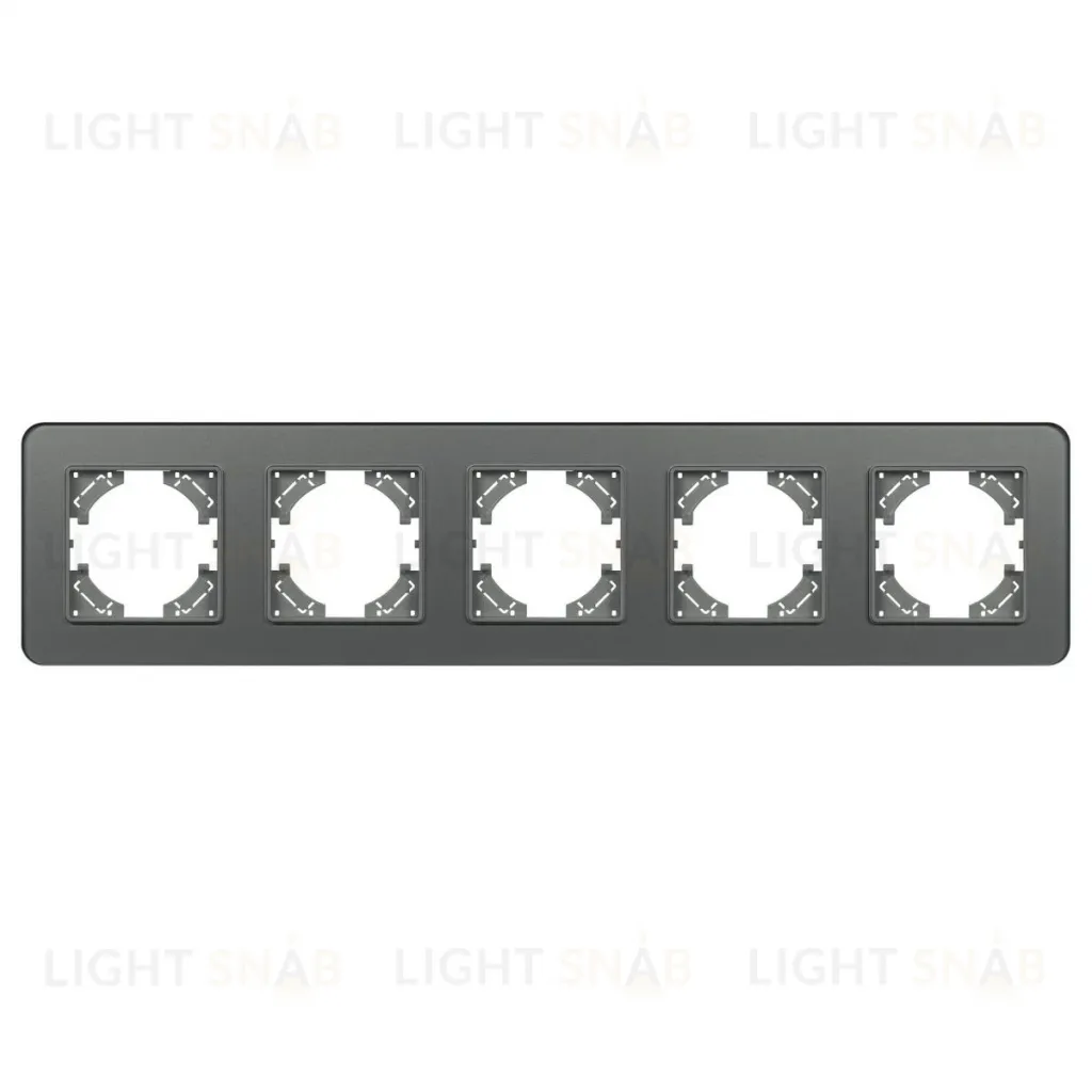 Рамка на 5 постов стеклянная Arlight FRM-OMALI-GS-5-GR 049706 049706