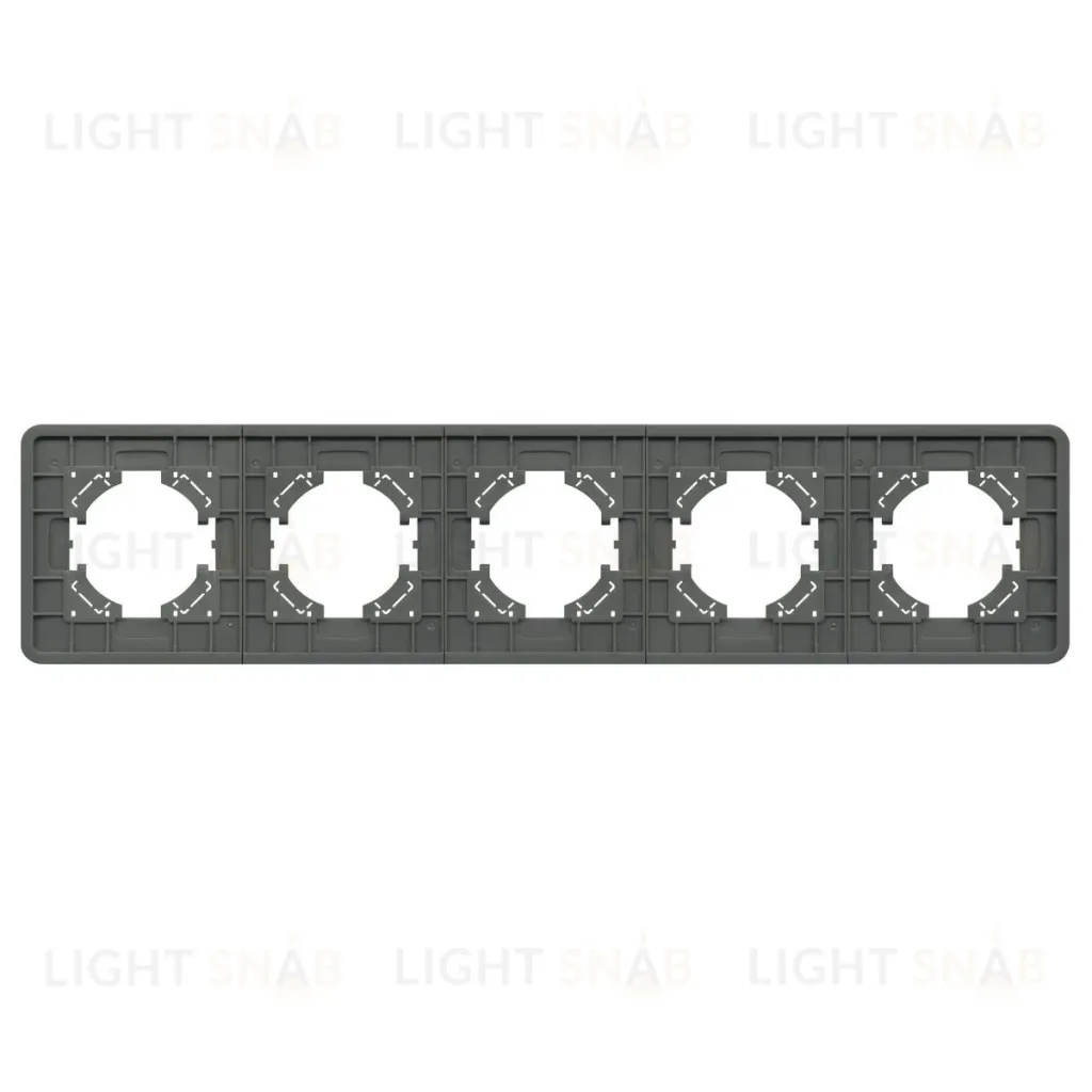 Рамка на 5 постов стеклянная Arlight FRM-OMALI-GS-5-GR 049706 049706