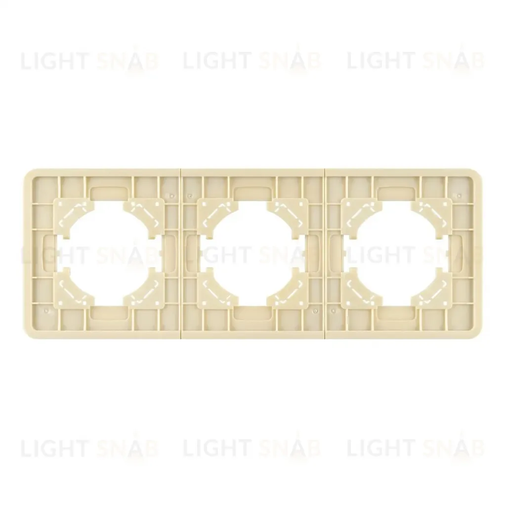 Рамка на 3 поста стеклянная Arlight FRM-OMALI-GS-3-GD 049699 049699
