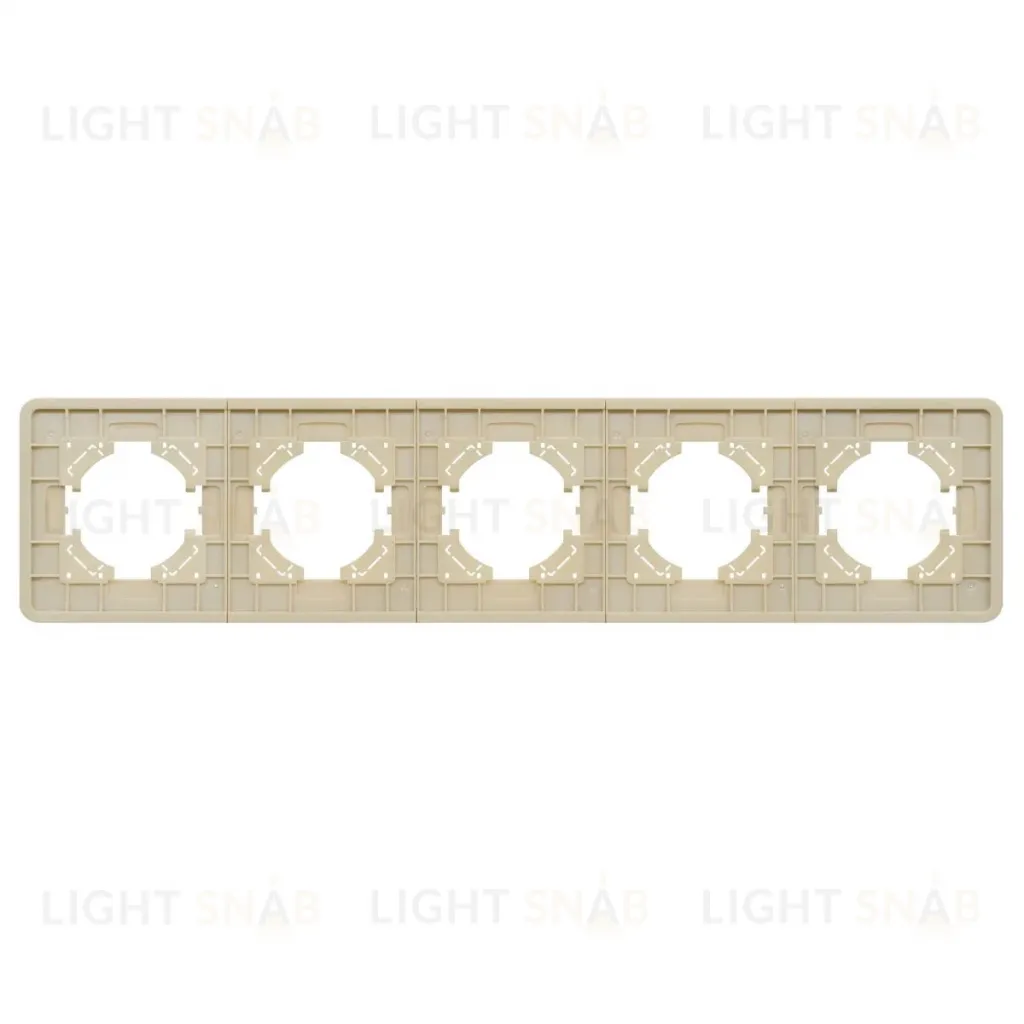 Рамка на 5 постов стеклянная Arlight FRM-OMALI-GS-5-GD 049707 049707
