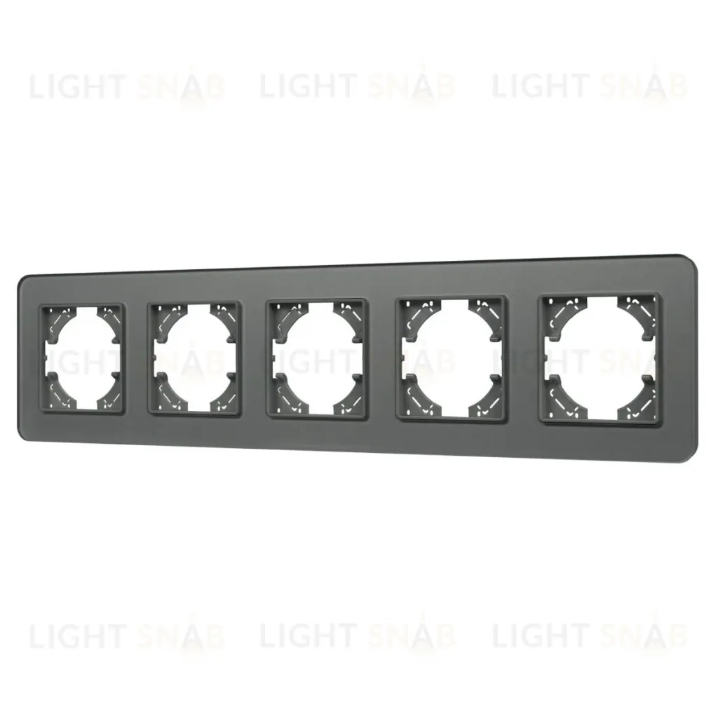Рамка на 5 постов стеклянная Arlight FRM-OMALI-SFGS-5-GR 049722 049722