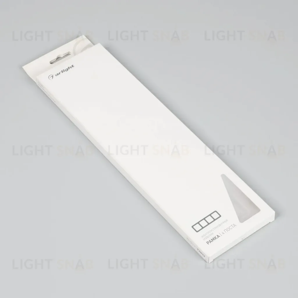 Рамка на 4 поста стеклянная Arlight FRM-OMALI-SFGS-4-GR 049718 049718