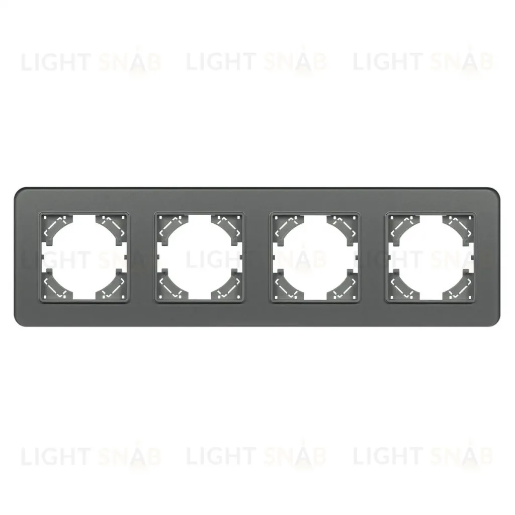 Рамка на 4 поста стеклянная Arlight FRM-OMALI-SFGS-4-GR 049718 049718