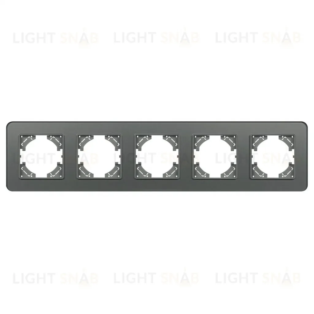 Рамка на 5 постов стеклянная Arlight FRM-OMALI-SFGS-5-GR 049722 049722