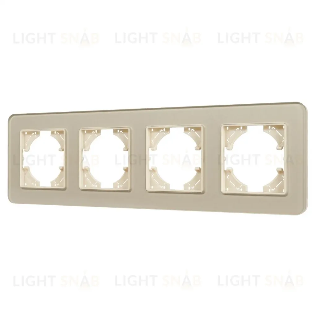 Рамка на 4 поста стеклянная Arlight FRM-OMALI-SFGS-4-GD 049719 049719