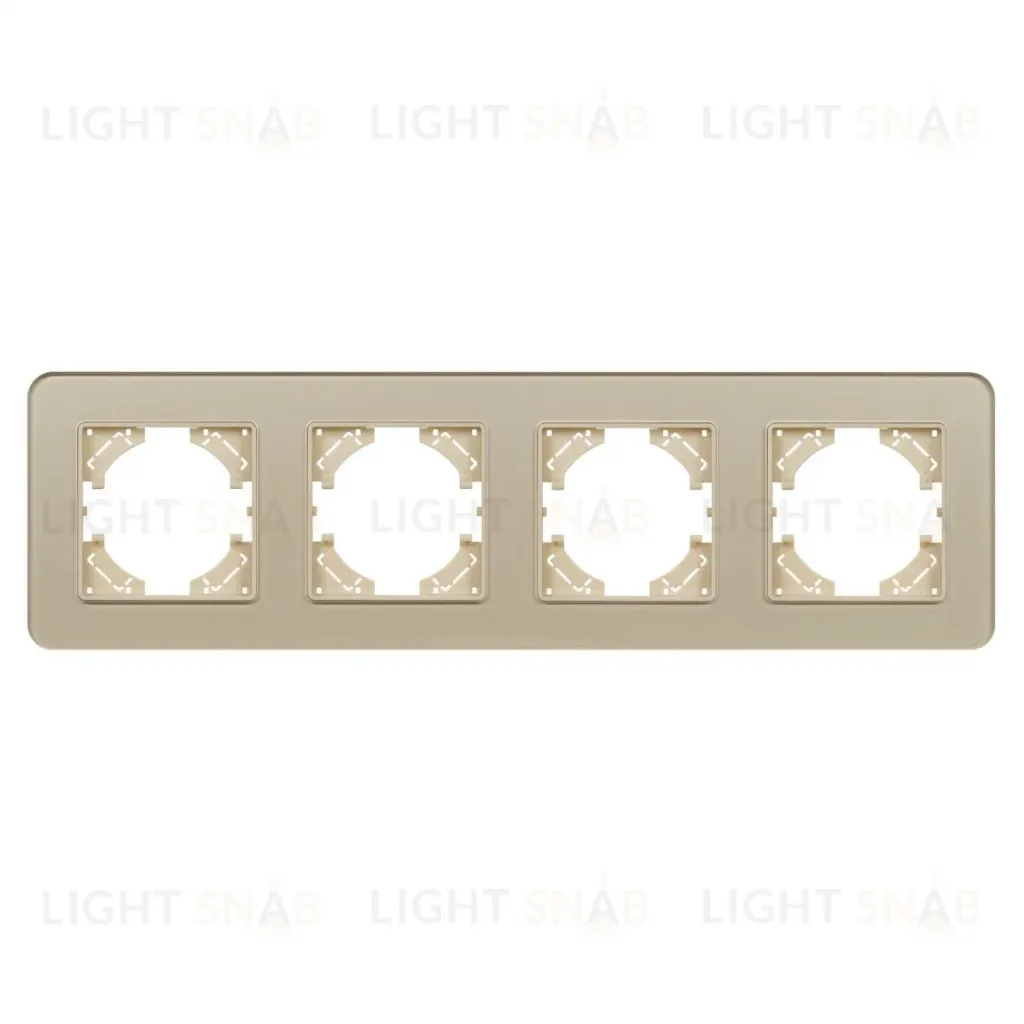 Рамка на 4 поста стеклянная Arlight FRM-OMALI-SFGS-4-GD 049719 049719