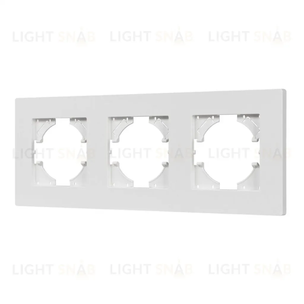 Рамка на 3 поста пластиковая Arlight FRM-PERIO-PL-3-WH 049754 049754