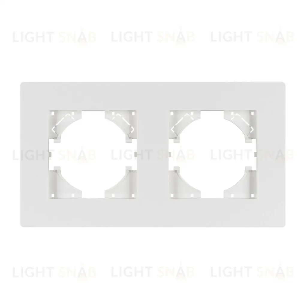 Рамка на 2 поста пластиковая Arlight FRM-PERIO-PL-2-WH 049750 049750