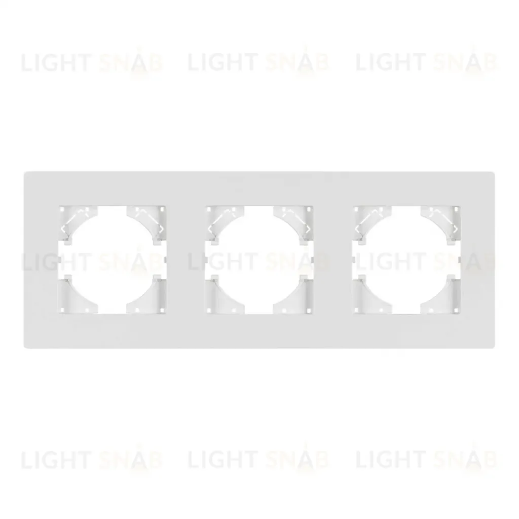 Рамка на 3 поста пластиковая Arlight FRM-PERIO-PL-3-WH 049754 049754
