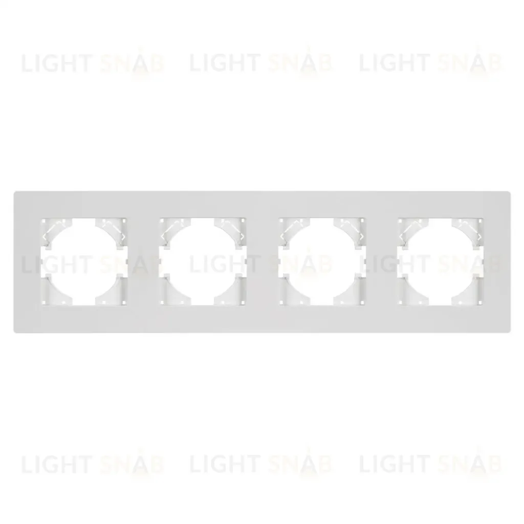 Рамка на 4 поста пластиковая Arlight FRM-PERIO-PL-4-WH 049758 049758