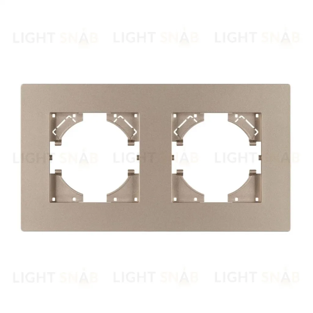 Рамка на 2 поста пластиковая Arlight FRM-PERIO-PL-2-GD 049753 049753