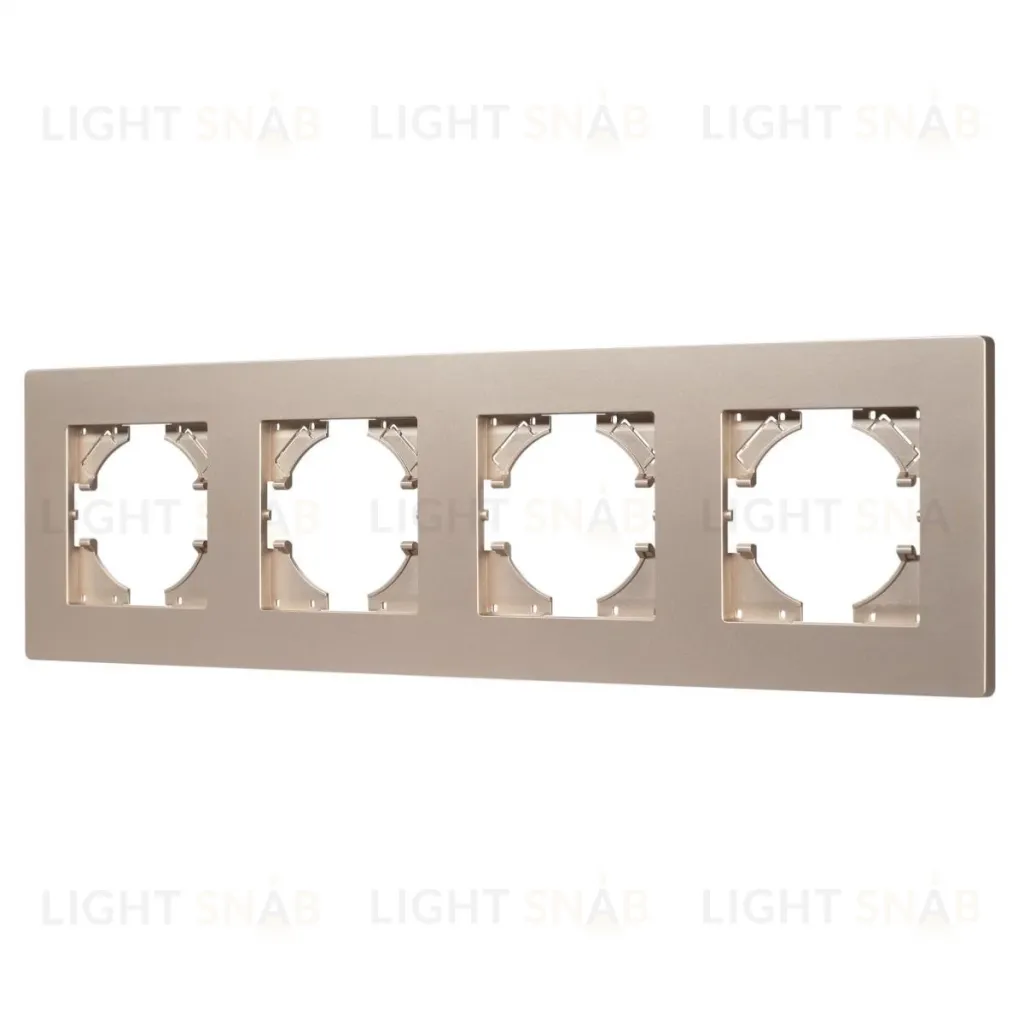 Рамка на 4 поста пластиковая Arlight FRM-PERIO-PL-4-GD 049761 049761