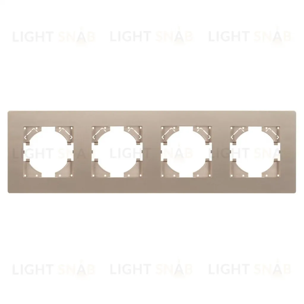 Рамка на 4 поста пластиковая Arlight FRM-PERIO-PL-4-GD 049761 049761