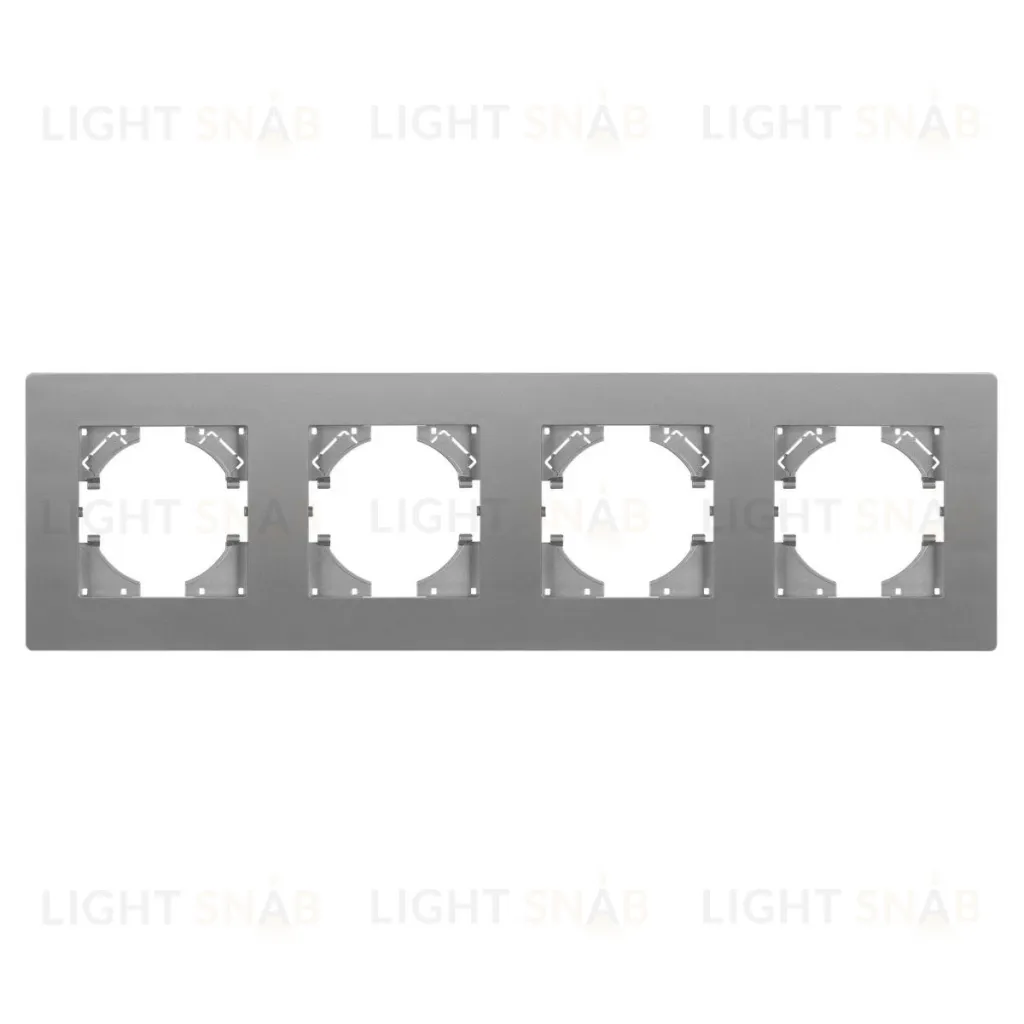 Рамка на 4 поста пластиковая Arlight FRM-PERIO-PL-4-GR 049760 049760