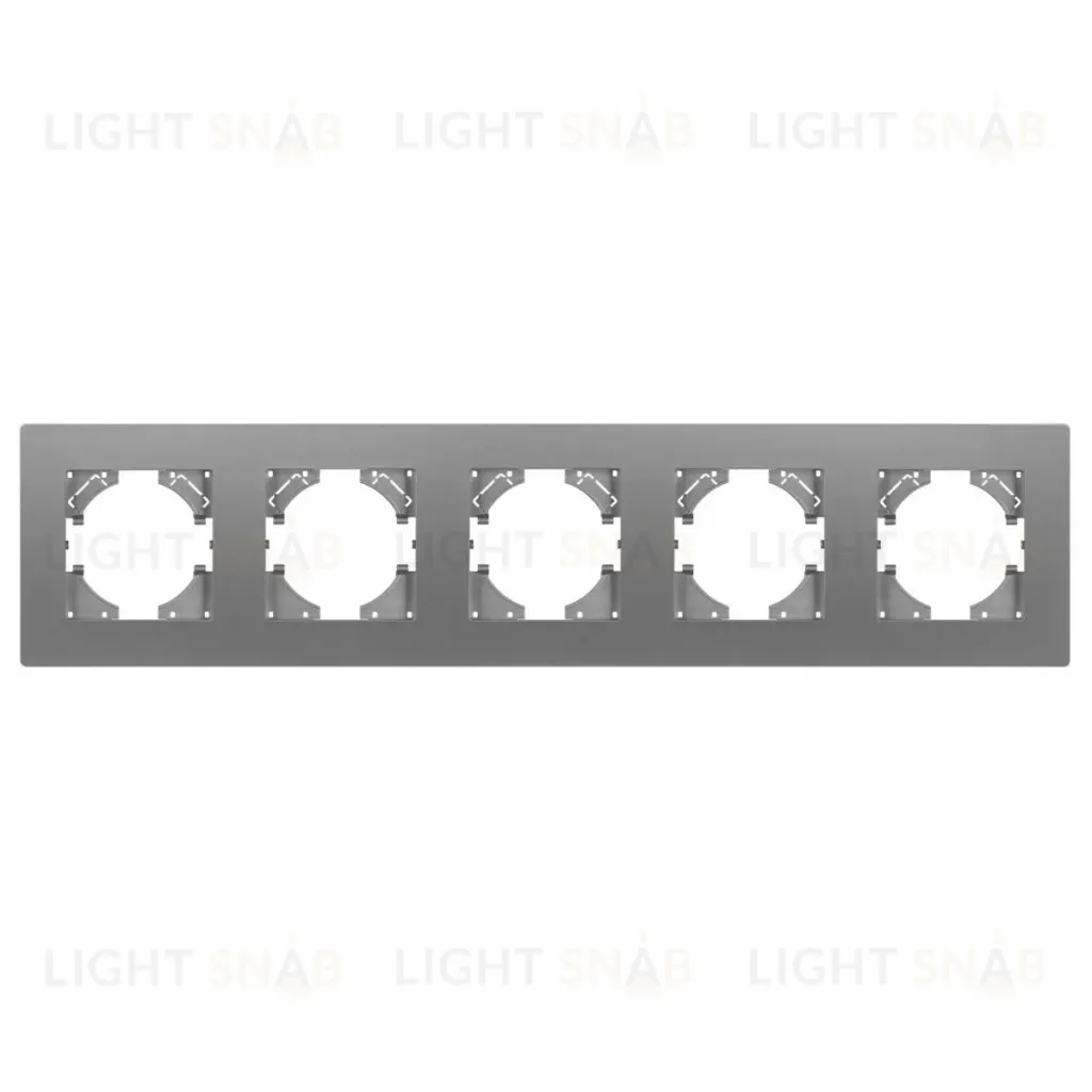 Рамка на 5 постов пластиковая Arlight FRM-PERIO-PL-5-GR 049764 049764