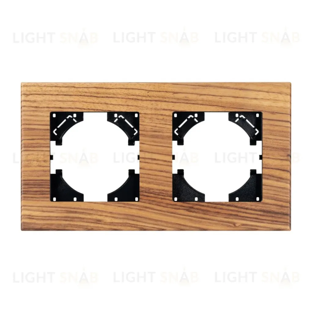 Рамка на 2 поста из натурального дерева Arlight FRM-XSILO-WD-2-SNL 051273 051273
