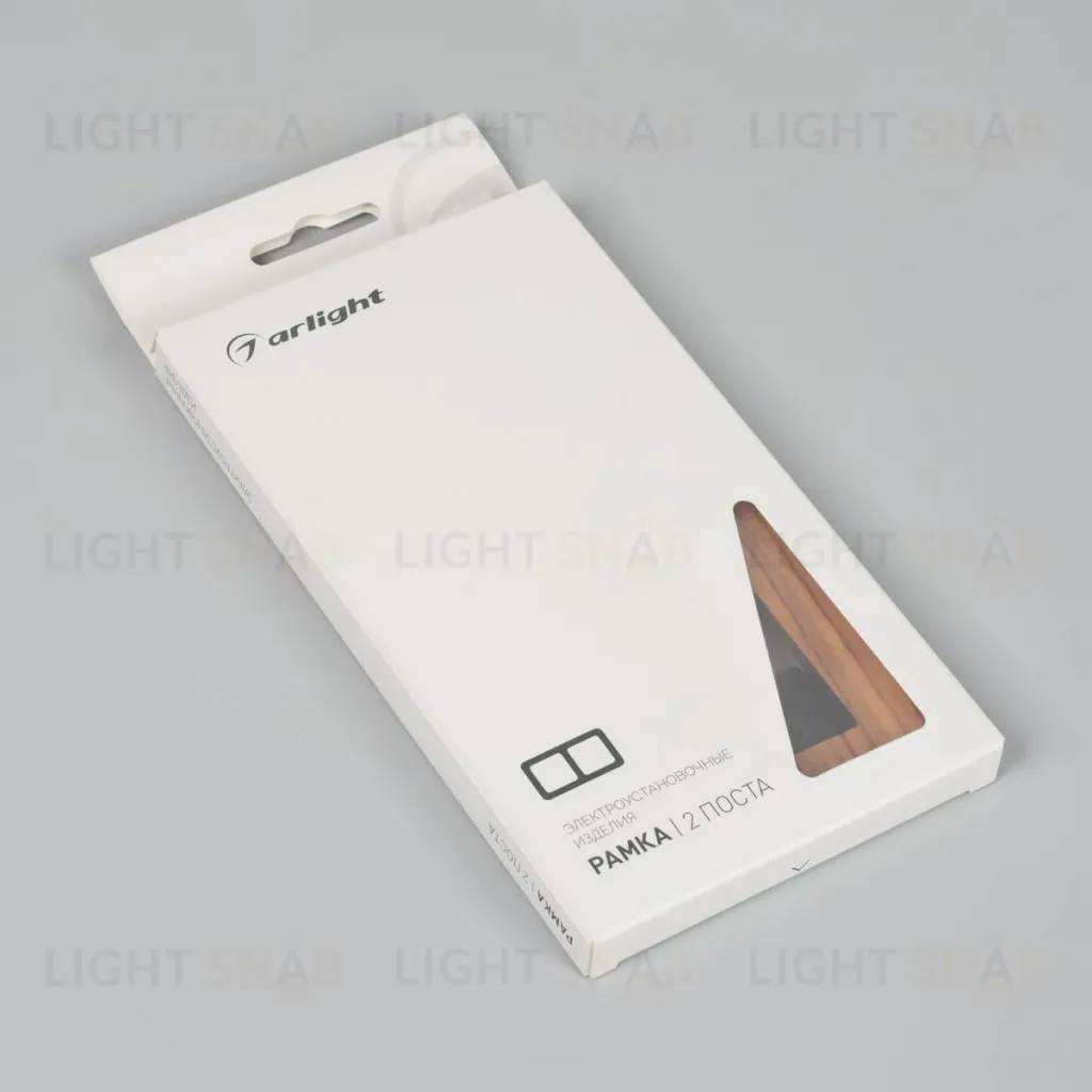 Рамка на 2 поста из натурального дерева Arlight FRM-XSILO-WD-2-SNL 051273 051273